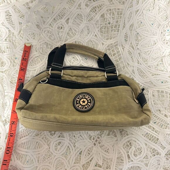 Kipling Mini Y2K Handbag Olive Green & Black - Picture 12 of 14